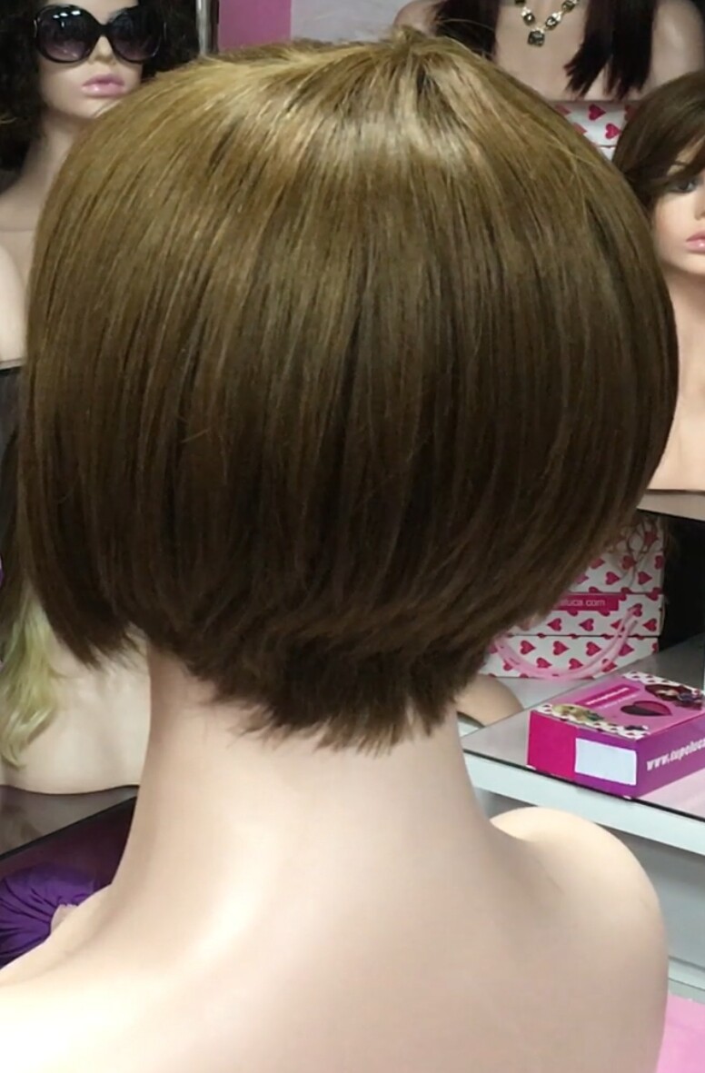 Peluca natural REBECCA color 5 confecc. a MAQUINA