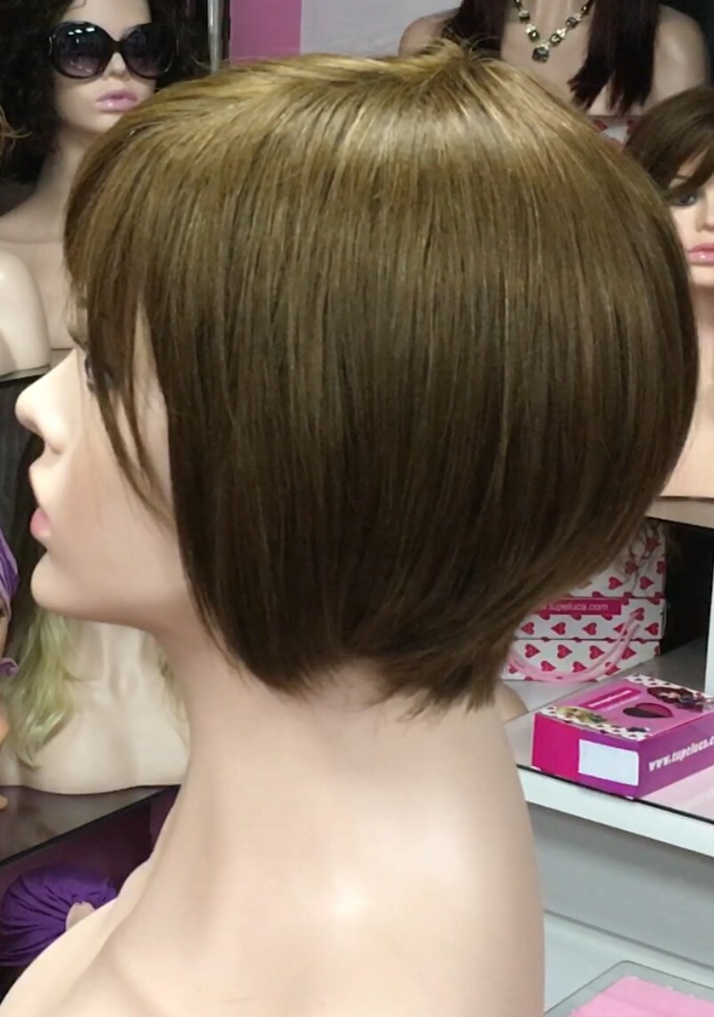 Peluca natural REBECCA color 5 confecc. a MAQUINA