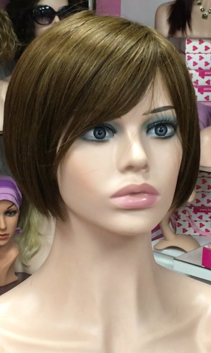 Peluca natural REBECCA color 5 confecc. a MAQUINA