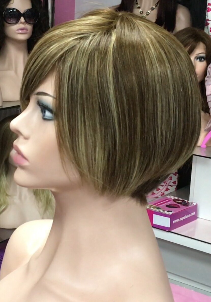 Peluca natural REBECCA color 5h8h6163h5 confecc. a MAQUINA