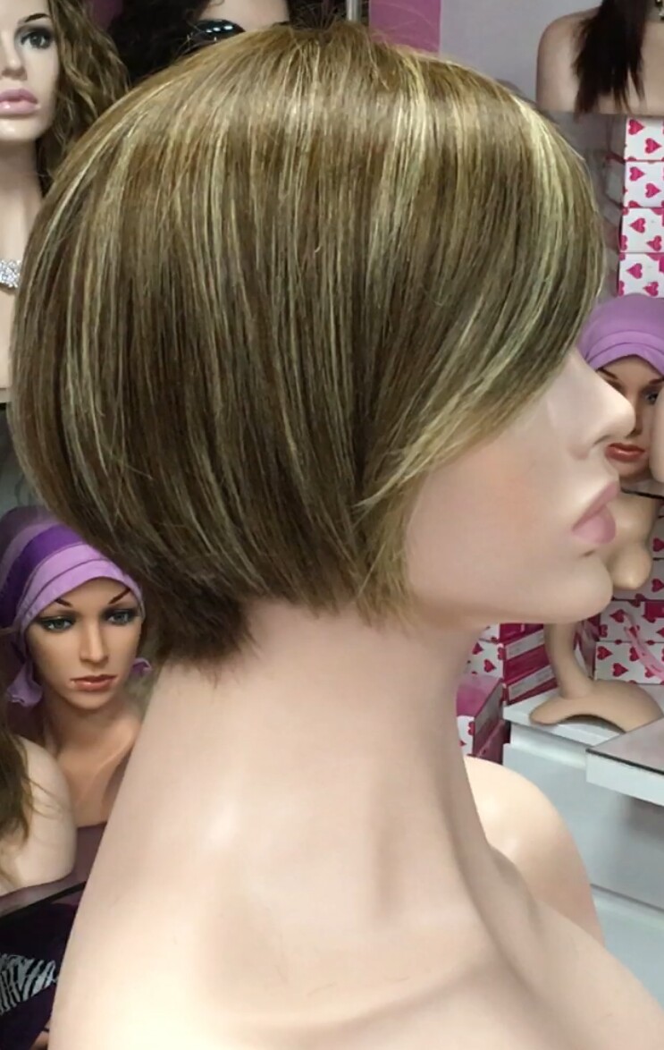 Peluca natural REBECCA color 5h8h6163h5 confecc. a MAQUINA