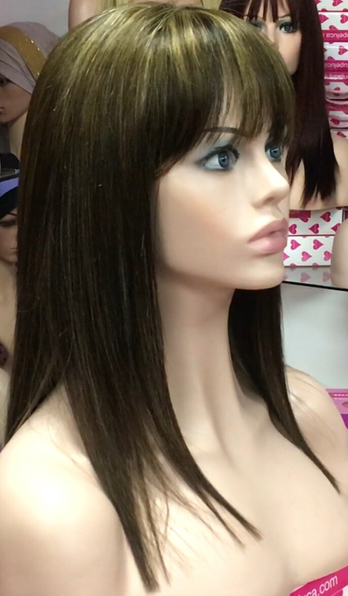 Peluca natural NATASHA color 2H4H8H27 tinte TOP TUL