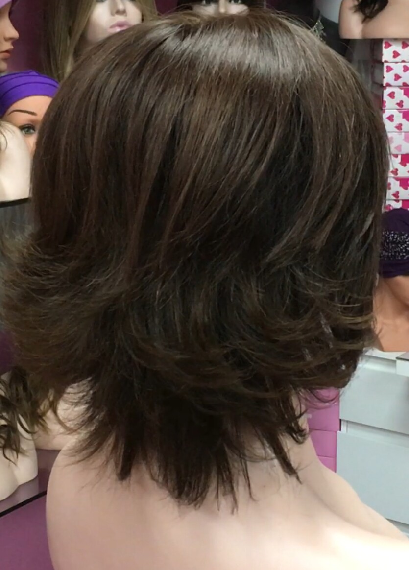 Peluca natural PILARICA Color 4 - RAYA tul transparente