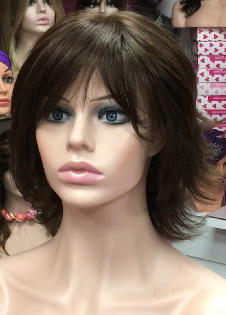 Peluca natural PILARICA Color 4 - RAYA tul transparente