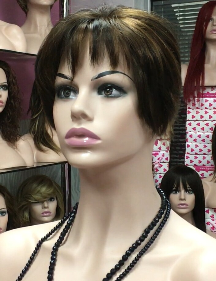 Protesis alopecia diadema TOA 4 MINI color 2h5 PEINADO HACIA DELANTE