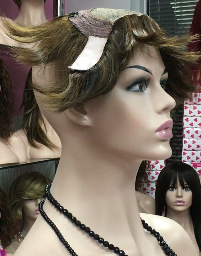 Protesis alopecia diadema TOA 4 MINI color 2h5 PEINADO HACIA DELANTE