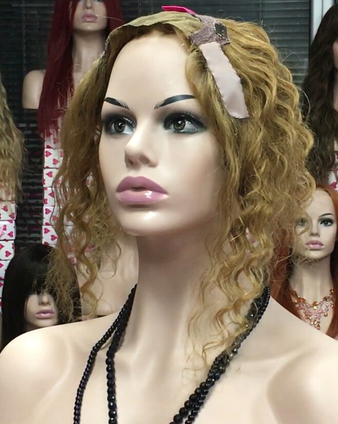 Protesis diadema para alopecia VALERY-MINI  color 27, cabello humano rizado