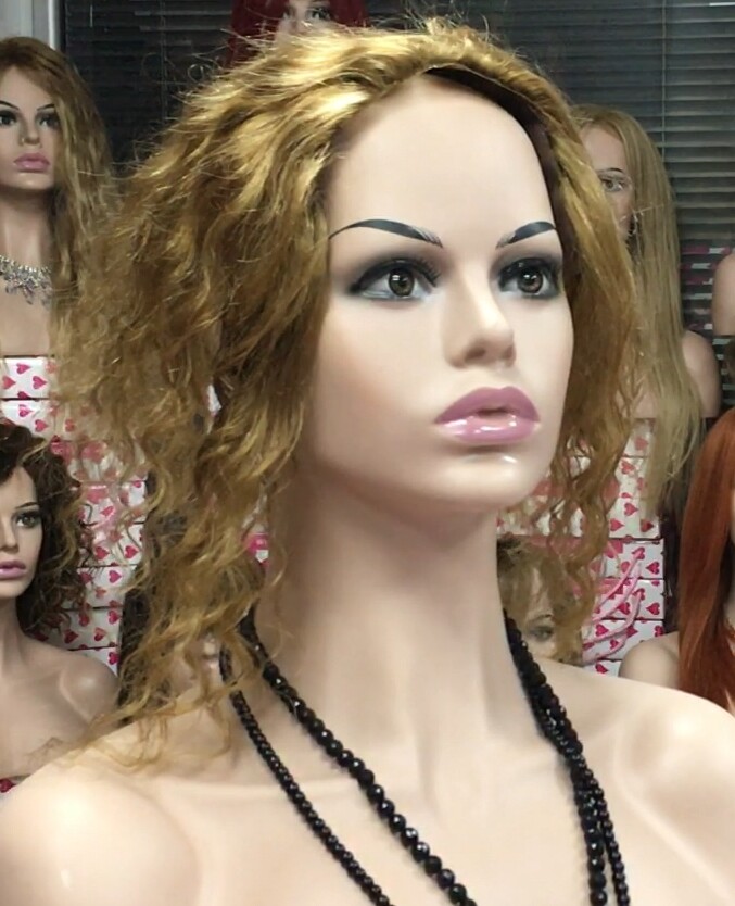 Protesis diadema para alopecia VALERY-MINI  color 27, cabello humano rizado