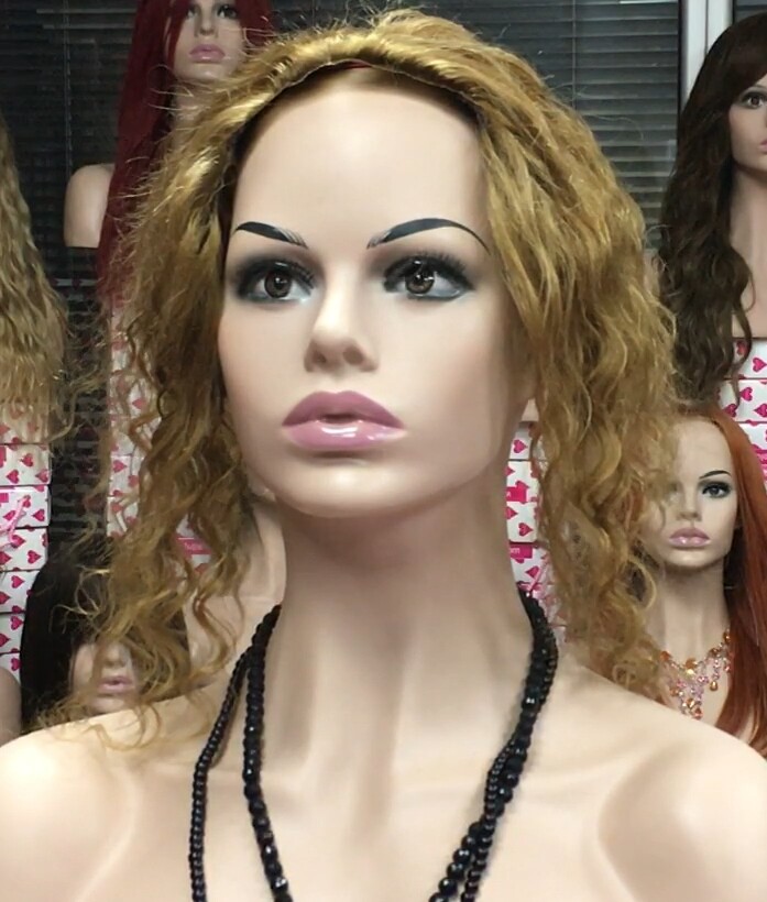 Protesis diadema para alopecia VALERY-MINI  color 27, cabello humano rizado