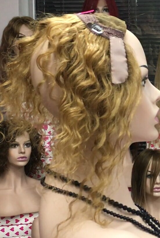 Protesis diadema para alopecia VALERY-MINI  color 27, cabello humano rizado