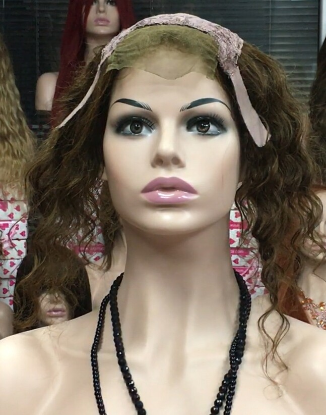 Protesis diadema para alopecia VALERY- color 5, cabello humano rizado