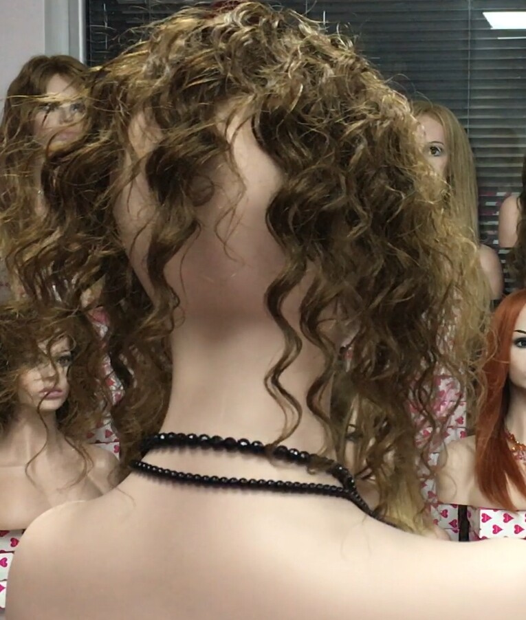 Protesis diadema para alopecia VALERY- color 5, cabello humano rizado