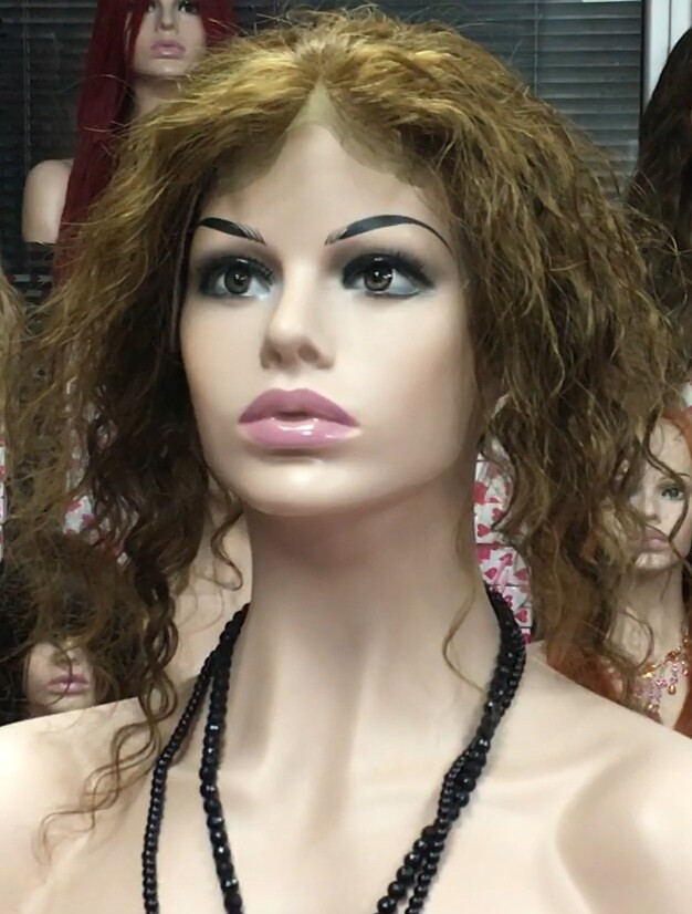Protesis diadema para alopecia VALERY- color 5, cabello humano rizado
