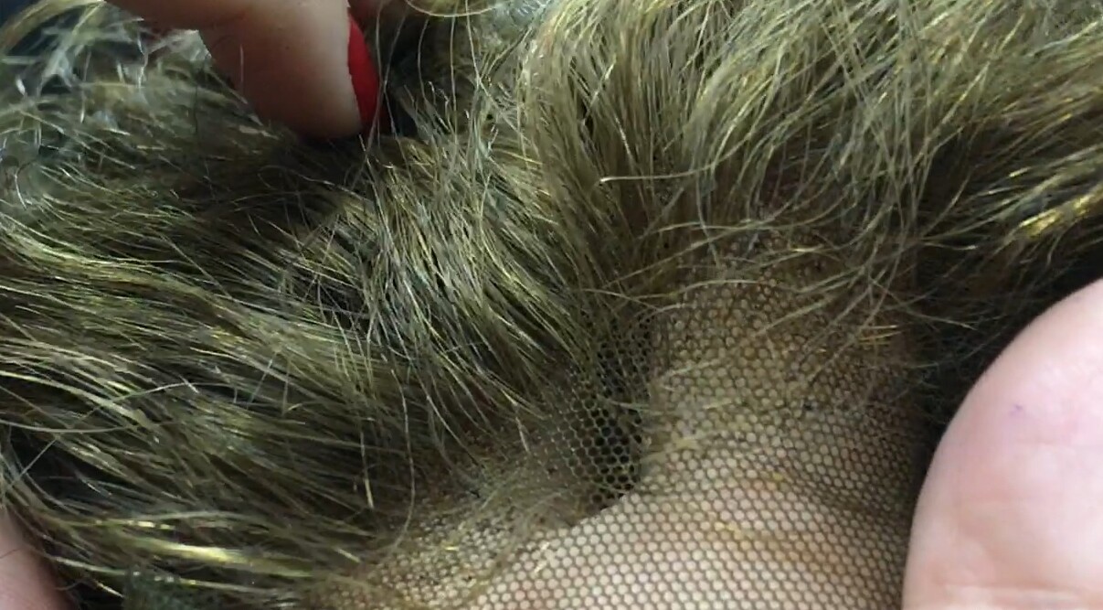 Protesis diadema para alopecia VALERY- color 5, cabello humano rizado
