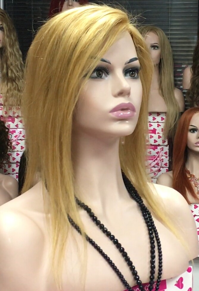 PROTESIS  ALOPECIA FRONTAL MERCHE color 27 Top de Tul ENTERO transparente