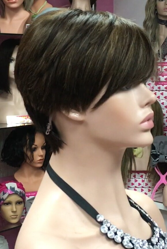 Peluca cabello natural SANDY color 4H6 confecc. maquina