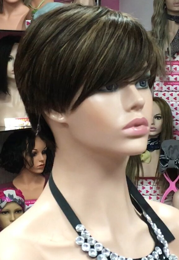 Peluca cabello natural SANDY color 4H6 confecc. maquina