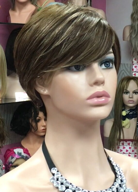 Peluca cabello natural SANDY color 6H16 confecc. maquina