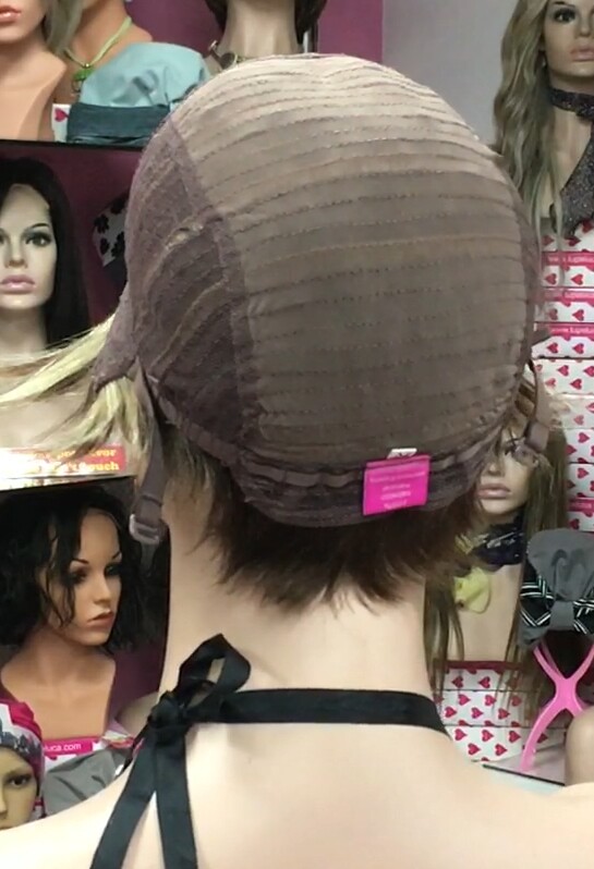 Peluca cabello natural SANDY color 6H16 confecc. maquina