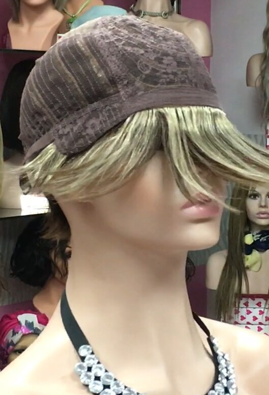 Peluca cabello natural SANDY color 6H16 confecc. maquina