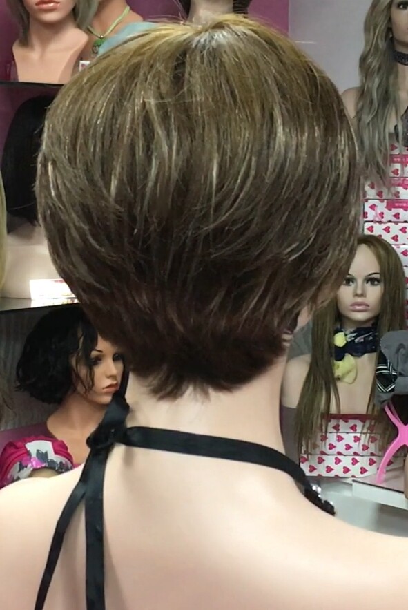 Peluca cabello natural SANDY color 6H16 confecc. maquina