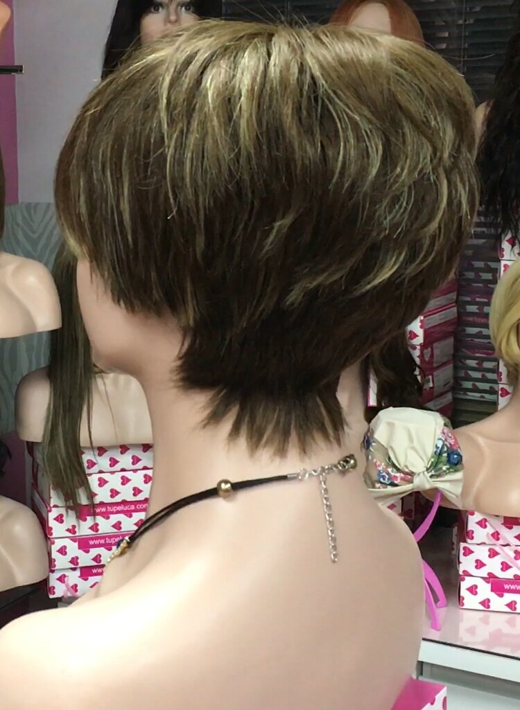 Peluca cabello natural SANDY color 6H18 confecc. maquina