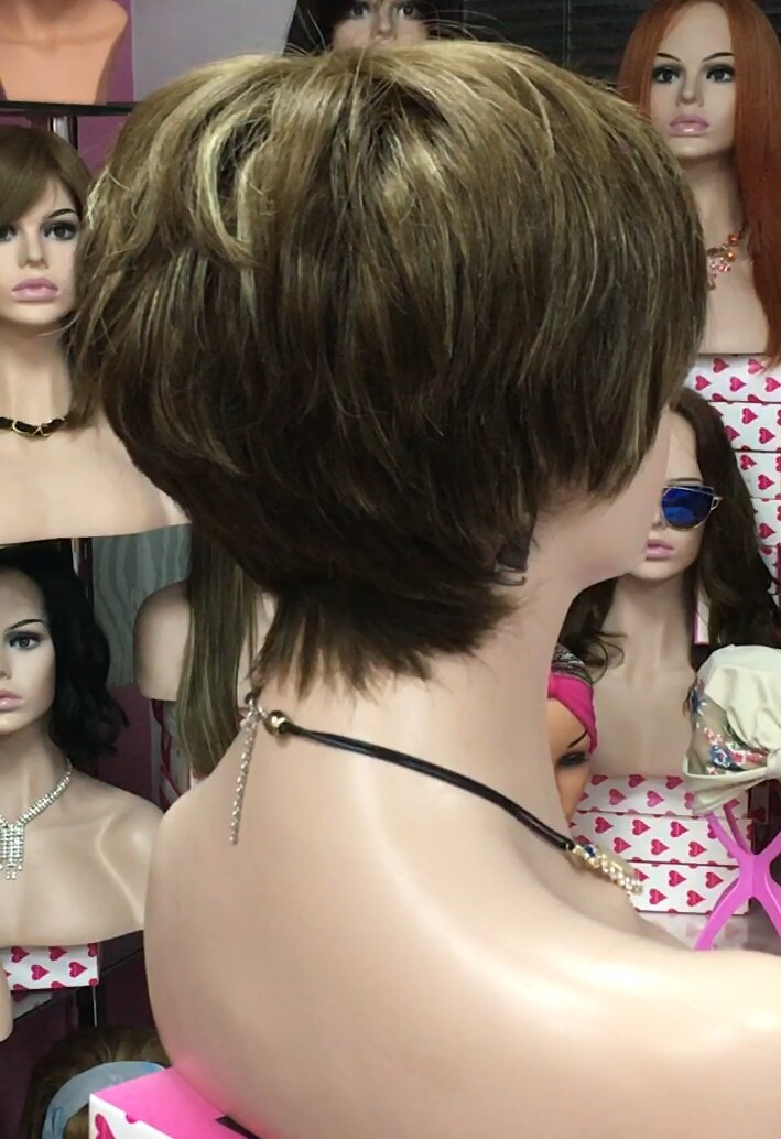 Peluca cabello natural SANDY color 6H18 confecc. maquina