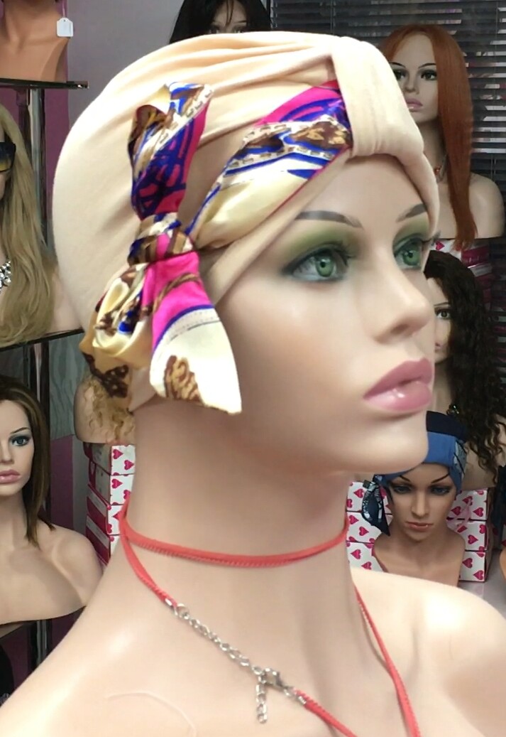 Turbante Algodon BIO con cinta Ref BIO cinta 1.05