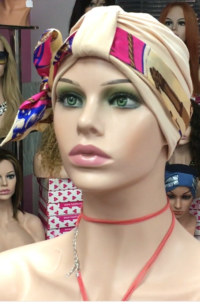Turbante Algodon BIO con cinta Ref BIO cinta 1.05