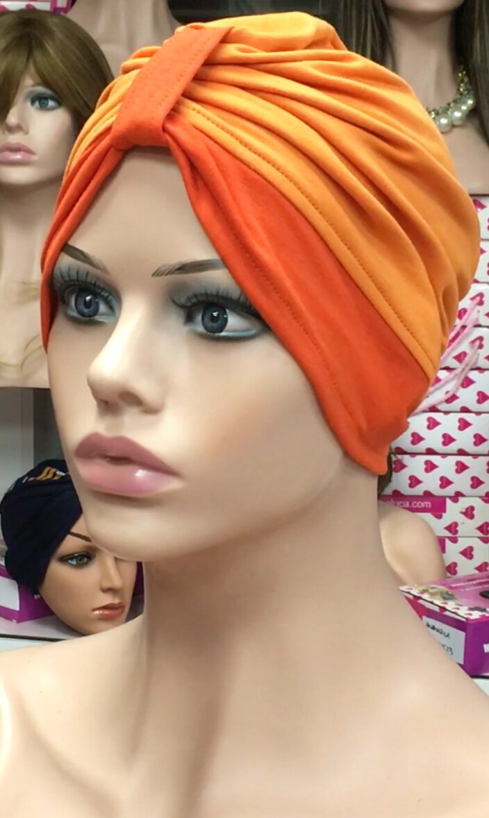 Turbante quimio ALGODON BASIC decorado Ref.3649