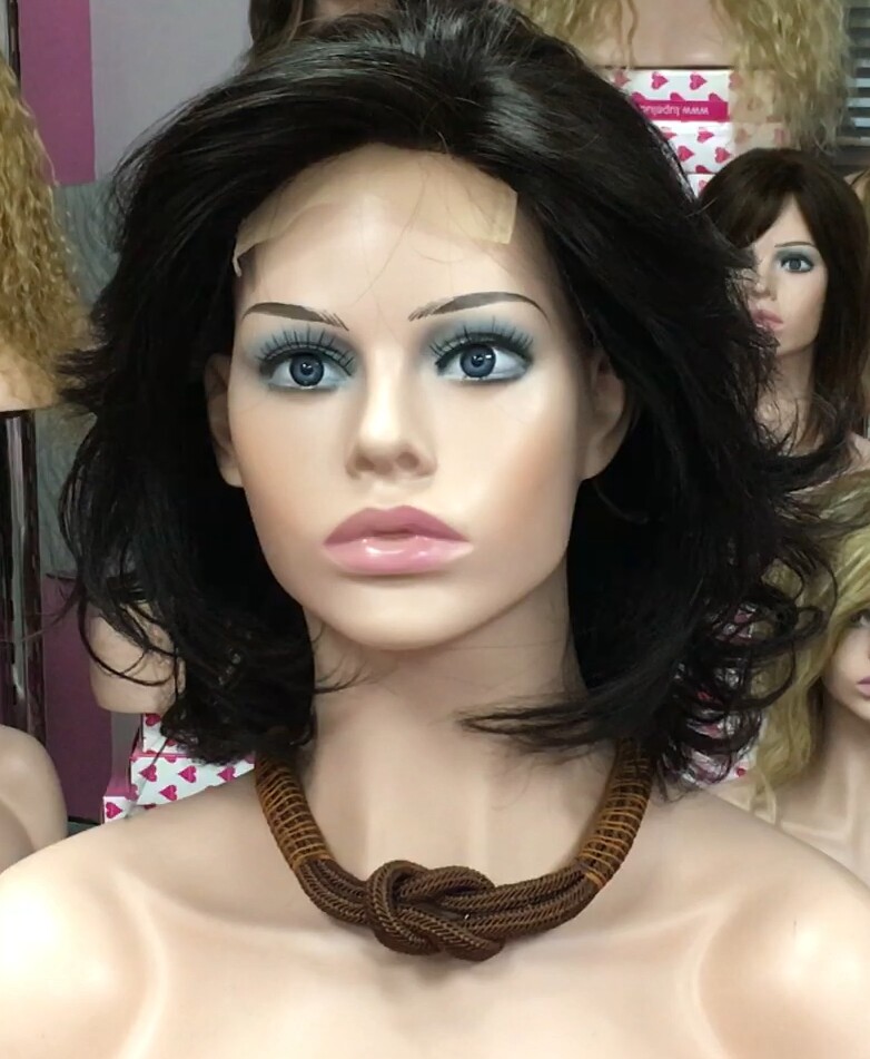 Peluca cabello natural Wendy color 2 Frontal TUL transparente