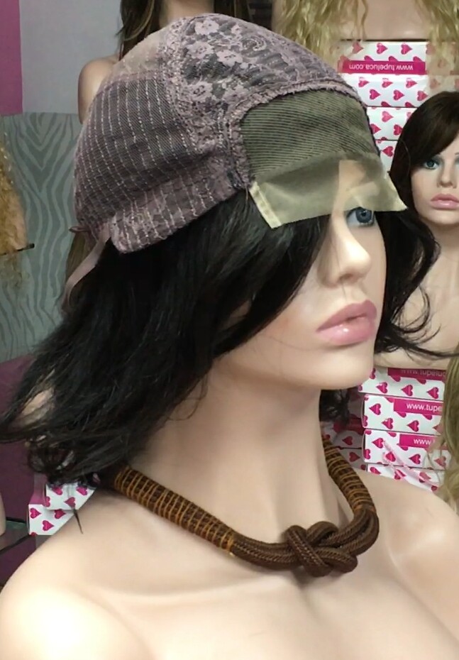 Peluca cabello natural Wendy color 2 Frontal TUL transparente