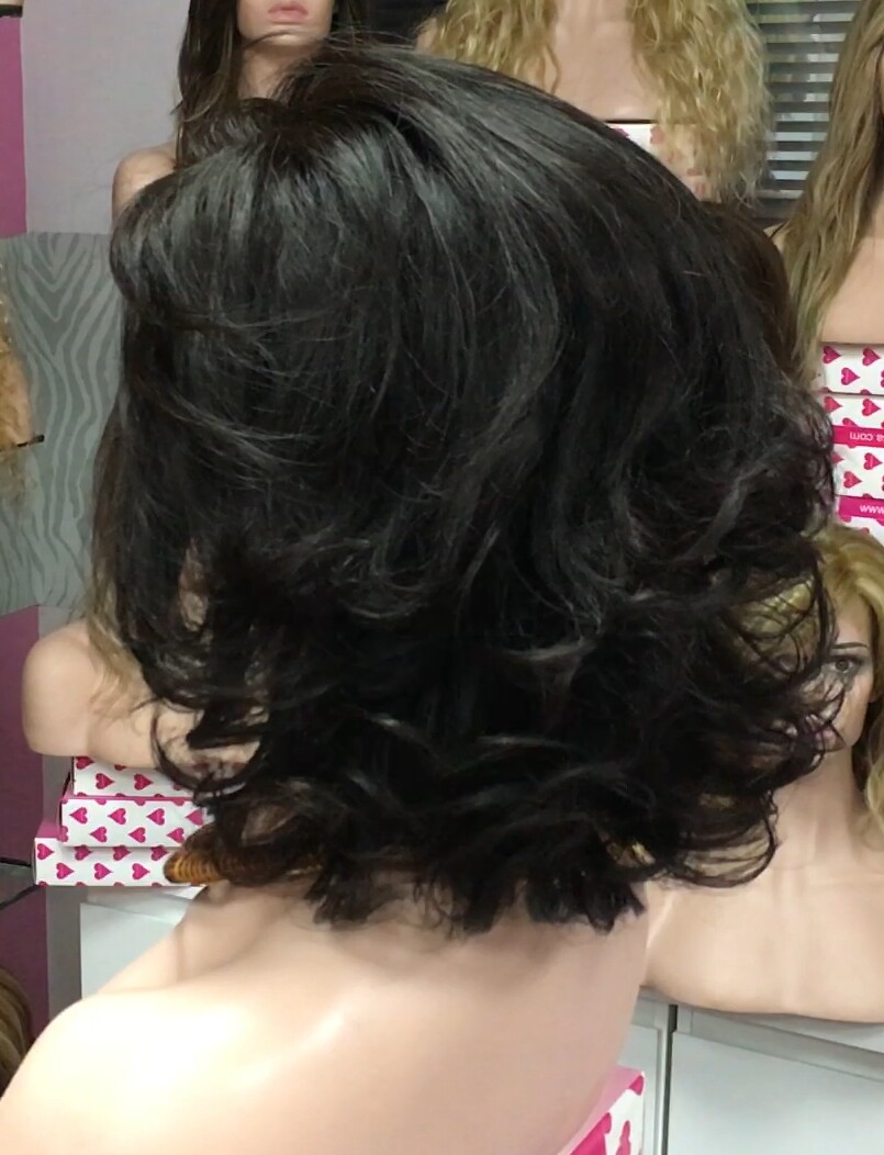 Peluca cabello natural Wendy color 2 Frontal TUL transparente