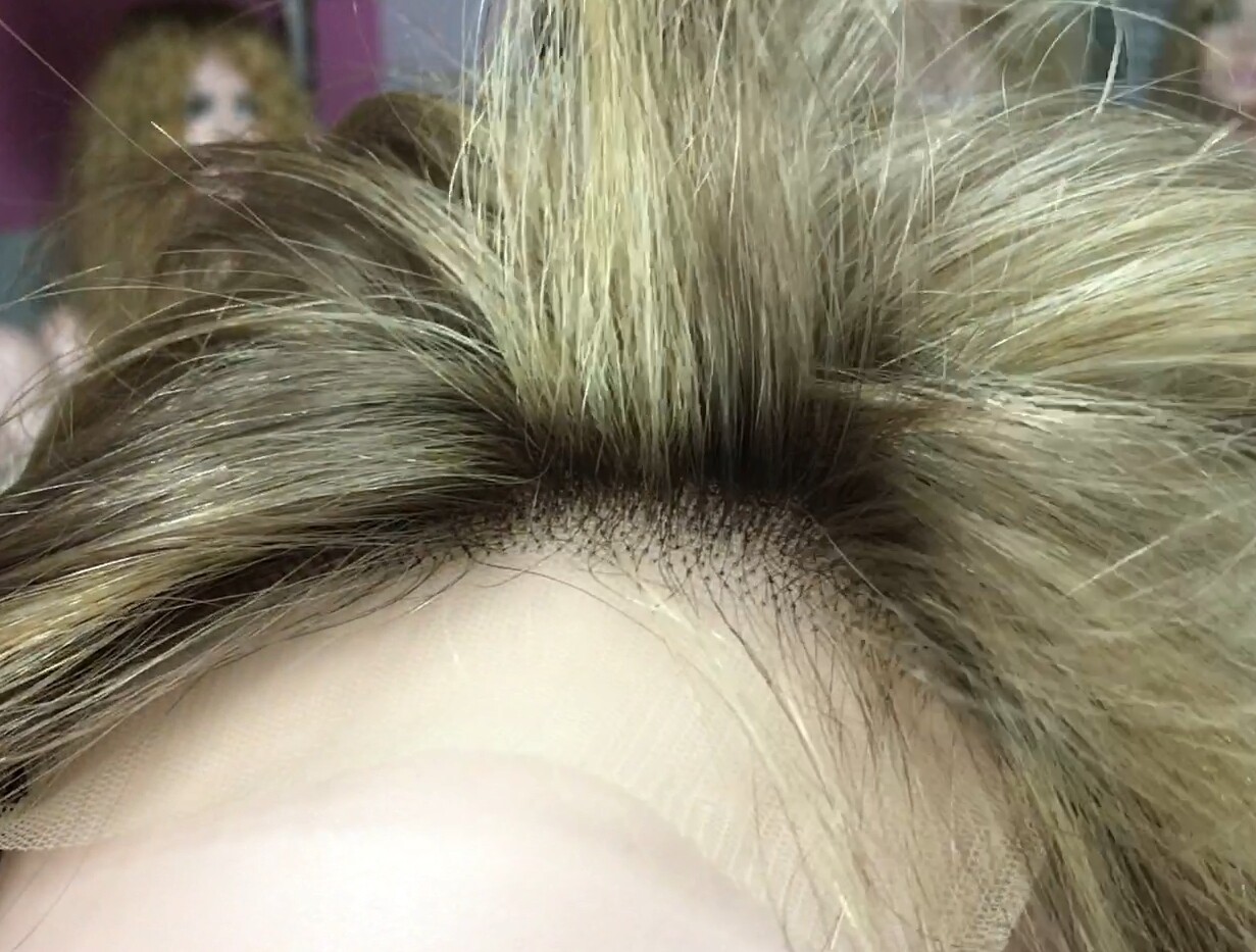 Peluca natural Wendy color 8.14 tinte Puntas16 Frontal TUL