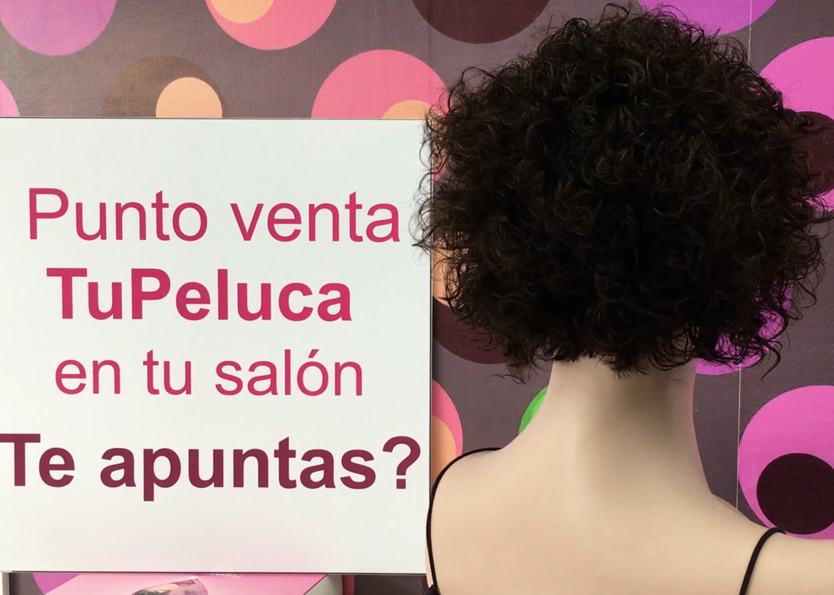 Peluca rizada natural CINTA color 2 maquina